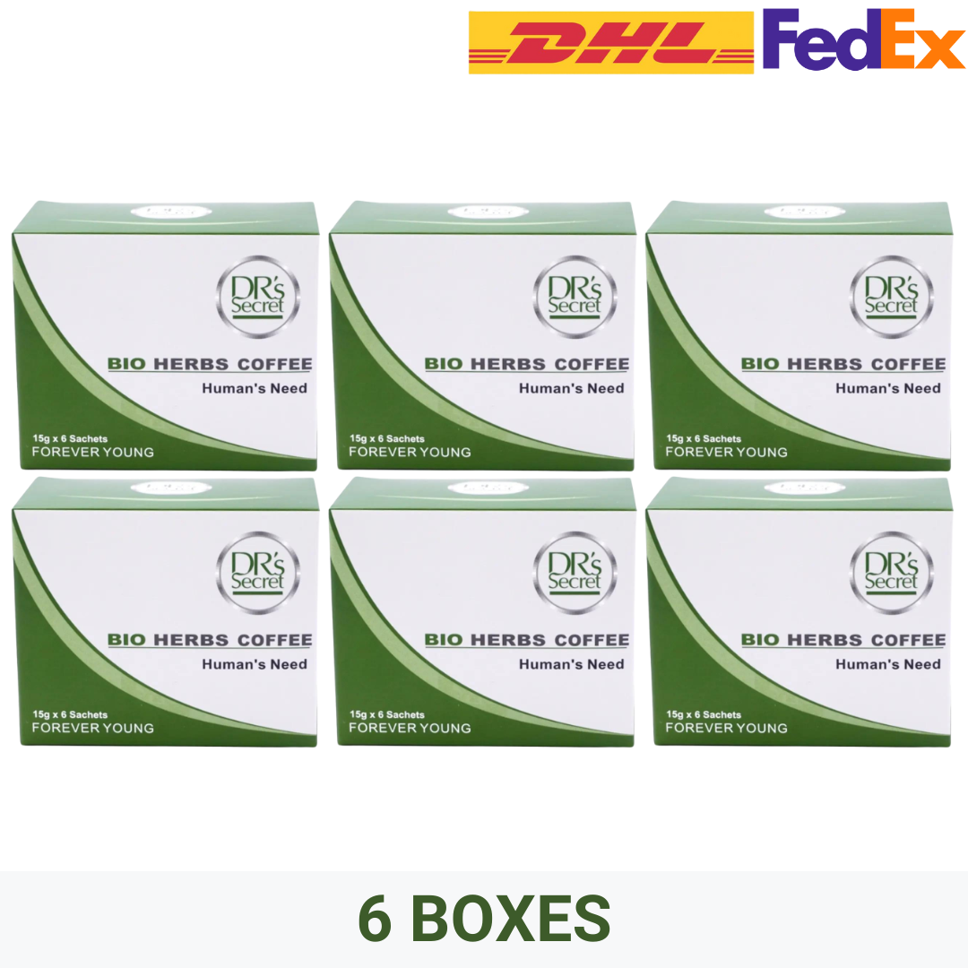 dr’s secret bio herbs coffee (6 boxes)